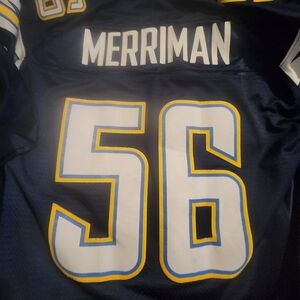 Reebok Navy and Yellow Football Jersey